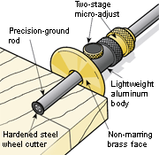 Veritas merkehjul metrisk micro justering