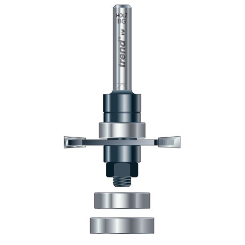 Lamellfresestål ø40mm 4mm 8mm skaft m/3 lager