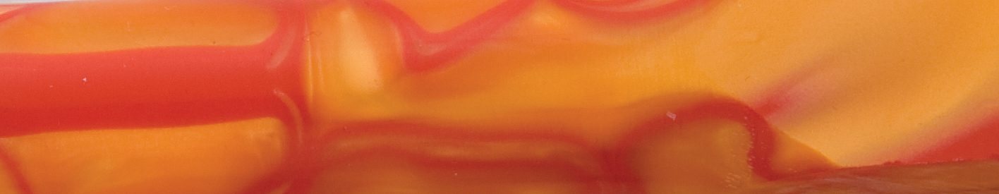 Pennemne akryl Orange & Red 20x20x150