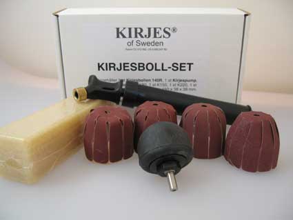 Kirjes 140R pussesett med rund pussekule og tilbehør