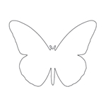 CC Sjablong Monarch s.fugl  2 stk Nick Agar