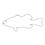 CC Sjablong fisk/bass  2stk Nick Agar