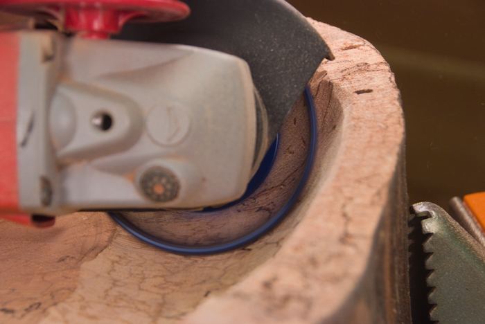 Holey galahad slipedisk HM flat blå grov ø100mm