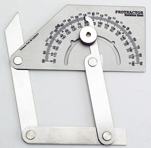 Vinkelmåler stål 120x92mm