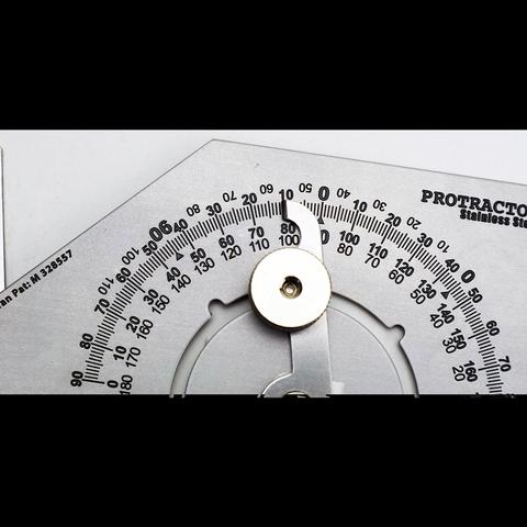 Vinkelmåler stål 120x92mm
