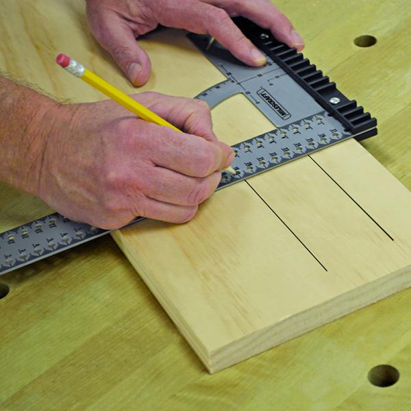 Snekkervinkel 200x300mm m/merkepunkt