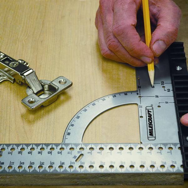 Snekkervinkel 200x300mm m/merkepunkt