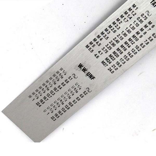 Stållinjal mm-tomme skala 60cm