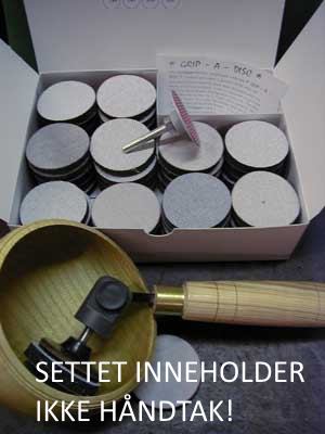 Gripadisc start sett ø50 mm 50papir + sliperondell