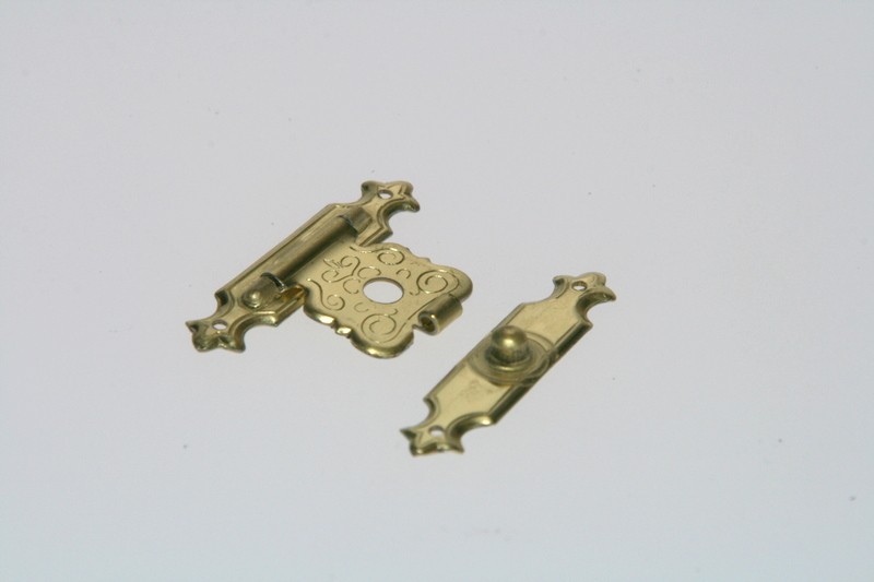 Etuilås 19x32mm messing 1 stk