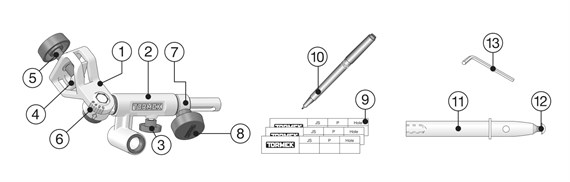Tormek slipejigg SVD-186 R for dreiejern/skulper