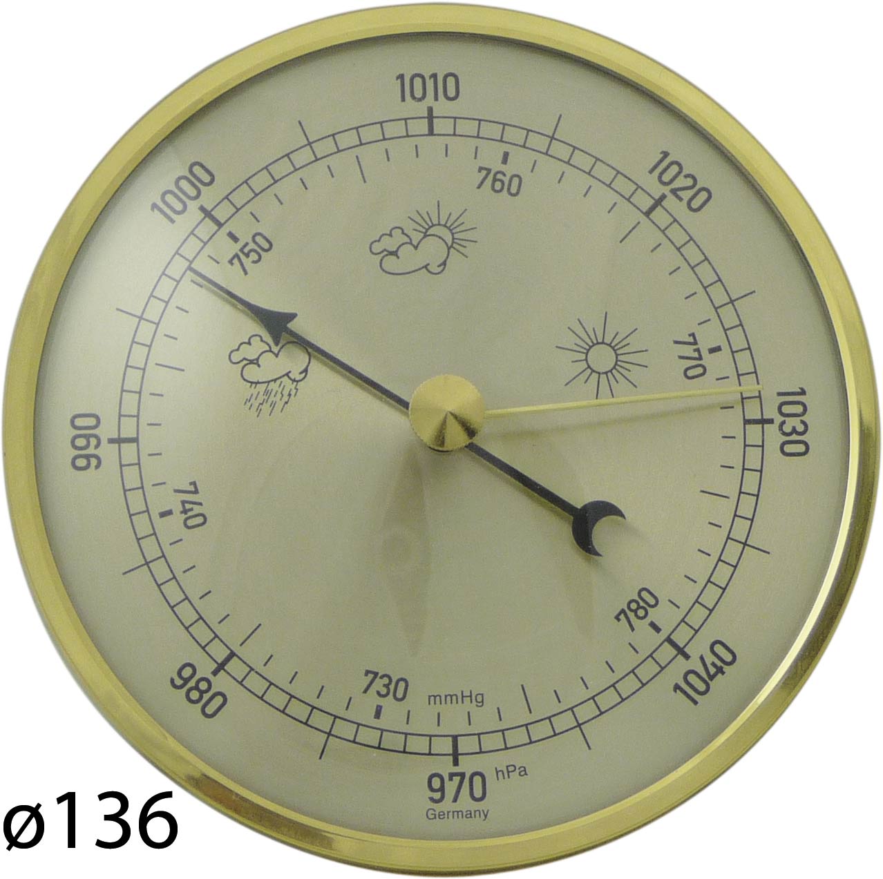 Barometer ø136 mess symboler øf73