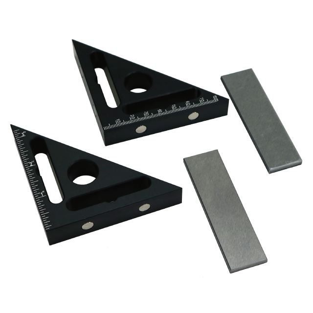 Triangel vinkel 90x90mm med magnet