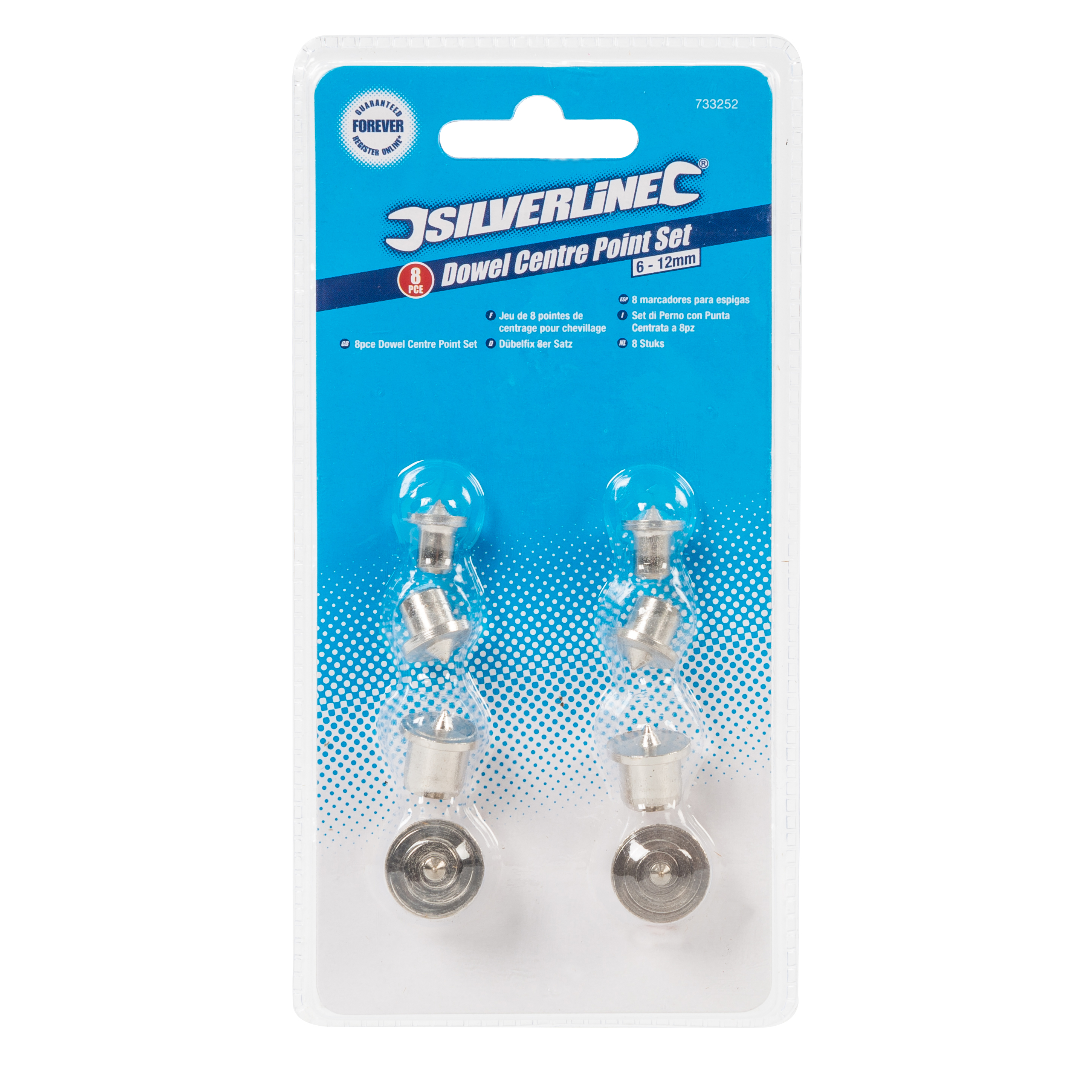 Pluggmarkør sett 6-8-10-12mm x 2 stk