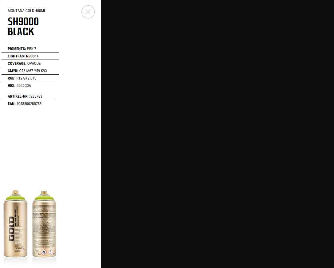 Montana spray shock black 400ml