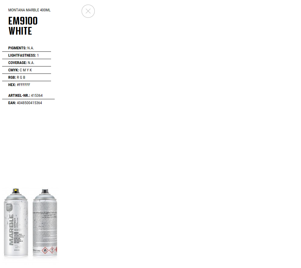 Montana spray marble ef.white 400ml