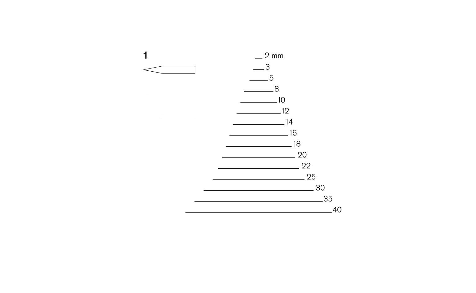 Treskjærerjern PF105 slat
