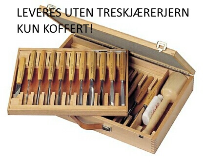 Treskjærer koffert 25 rom uten innhold