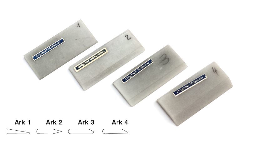 Arkansas bryne v-form og avrundet 2