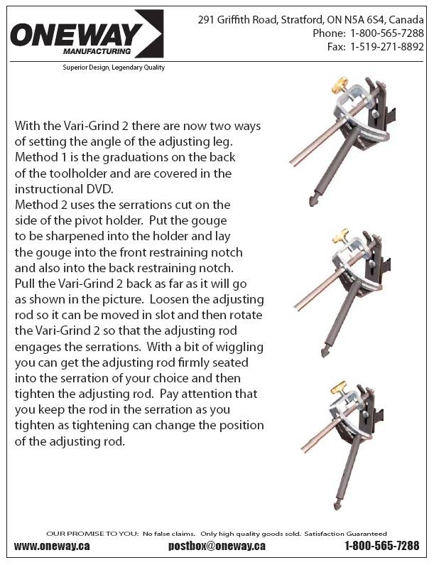 Vari-grind 2 langslipjigg ny!