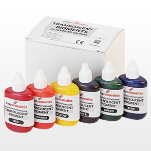 Fargetilsetning til Epoxy 6 stk div.farger a 25ml