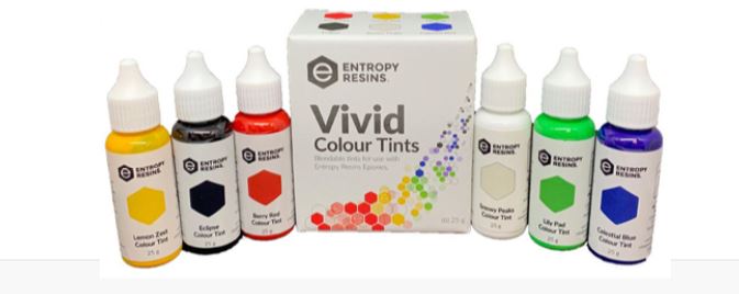 Entropy resin farger 6 stk VIVID