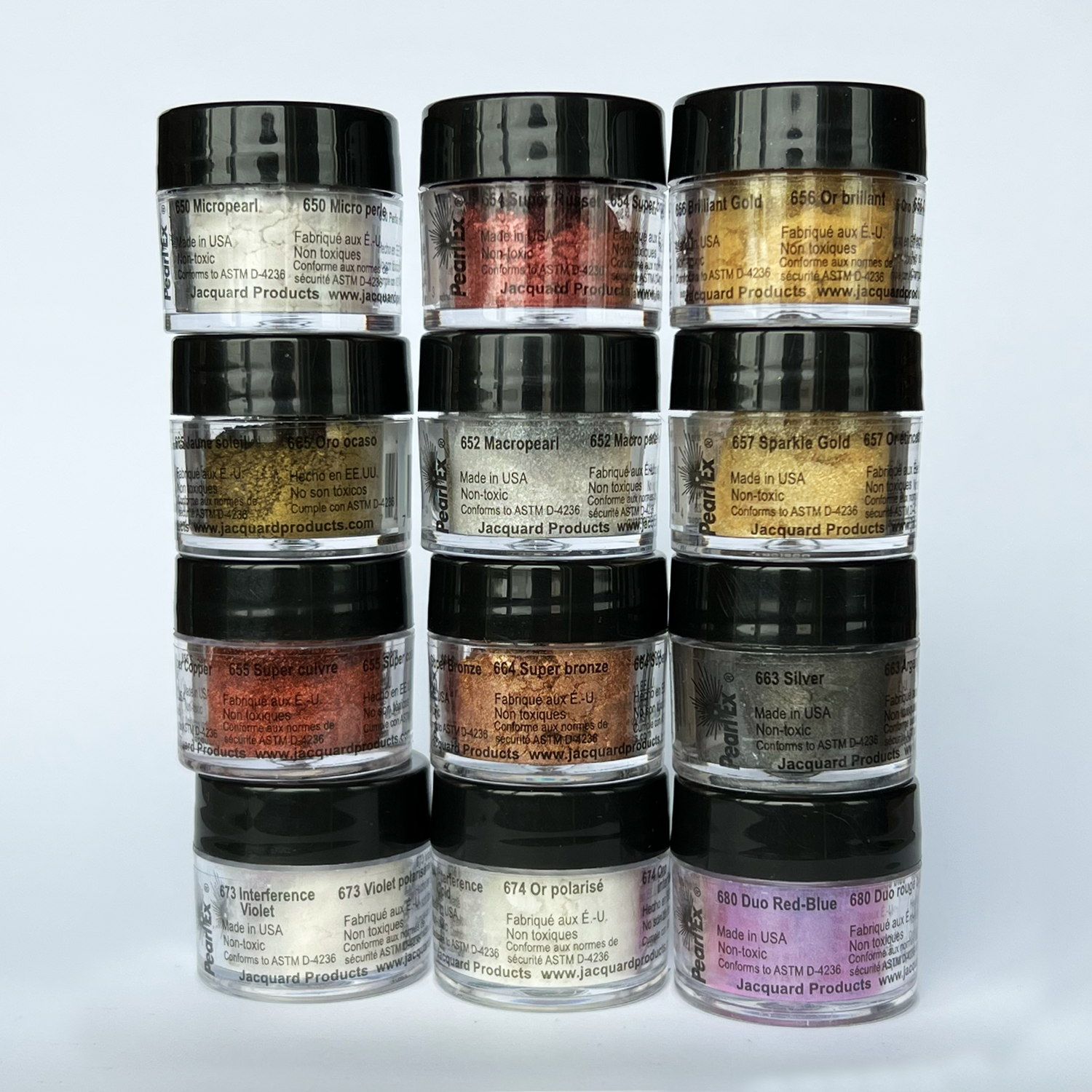 Pearl Ex fargepulversett #1, 12x3g