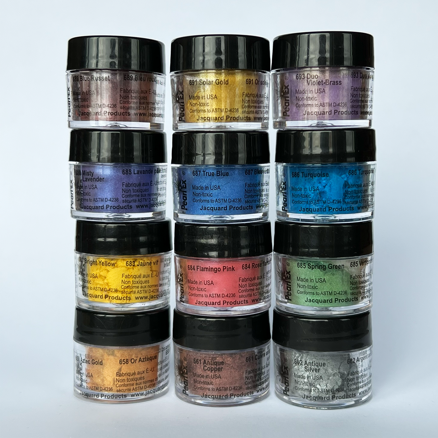 Pearl Ex fargepulversett #2, 12x3g