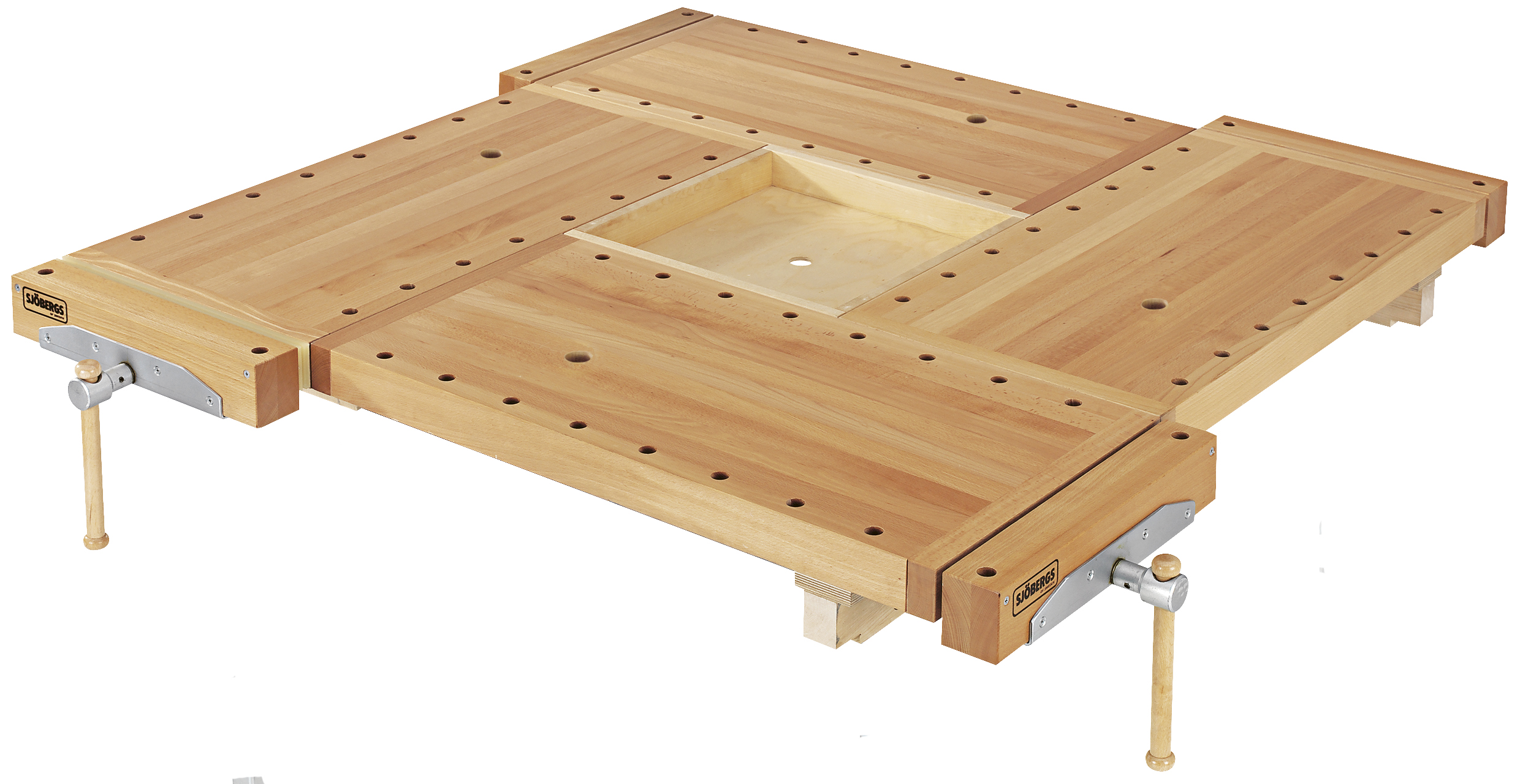 Sjøbergs høvelbenktopp kvadrat 1,3x1,3m
