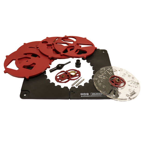 Milescraft Design inlay kit komplett m/fresestål 8mm