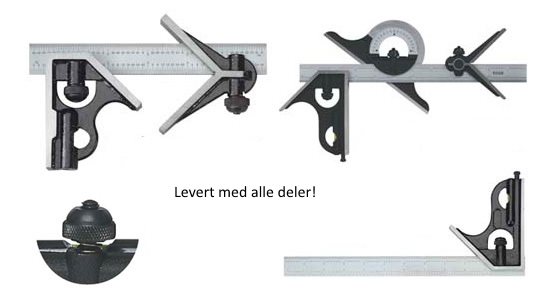 IGaging kombinasjonsvinkel 300mm 4dl