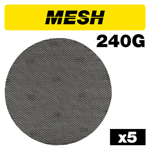 Trend pussedisk ø225 k240 mesh 5 stk
