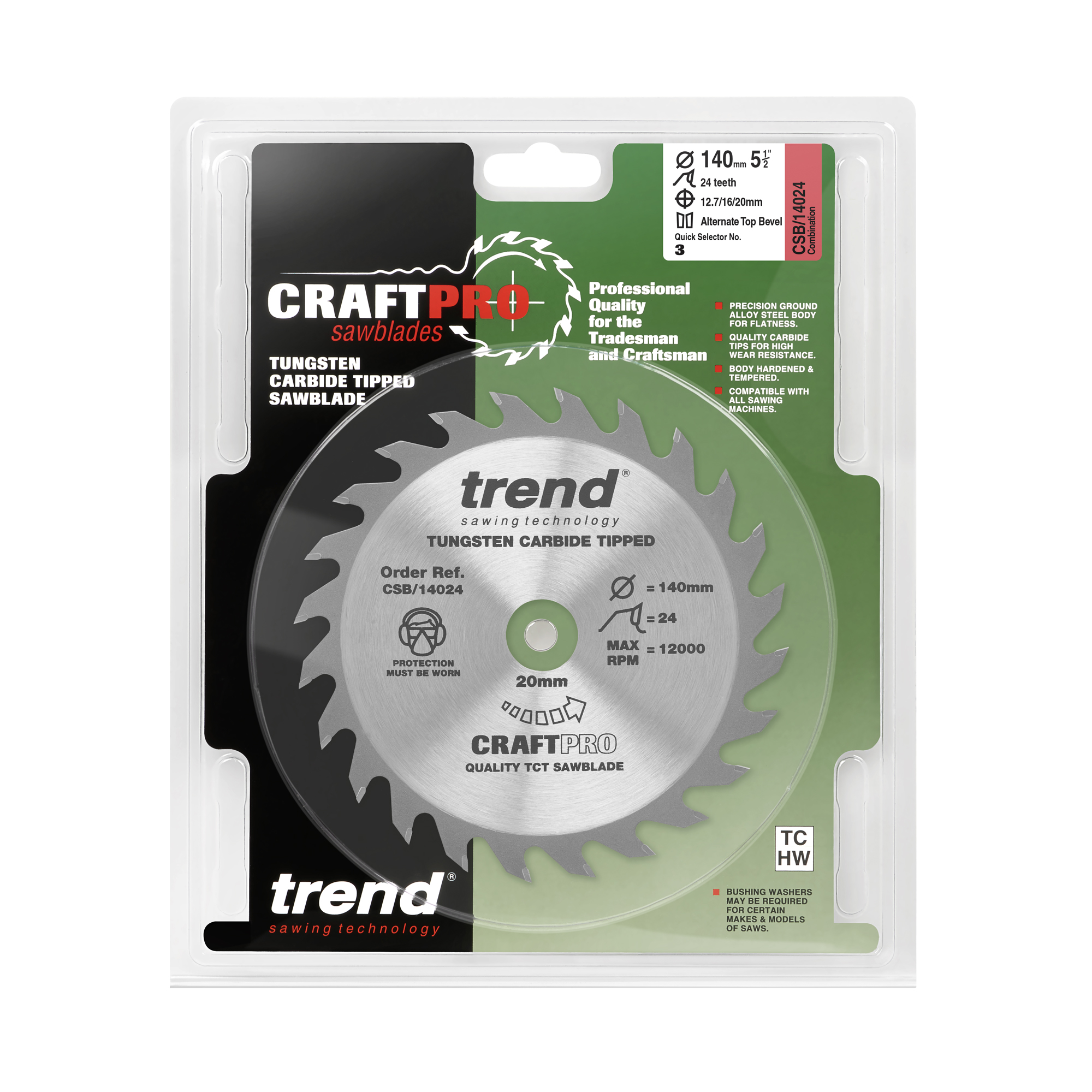 Craft sagblad 140x24tx20mm