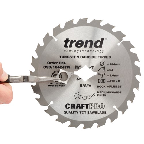 Craft saw blade 190mm x 36t wormdrive