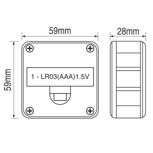 Trend digital vinkelmåler Level Box 60x60mm