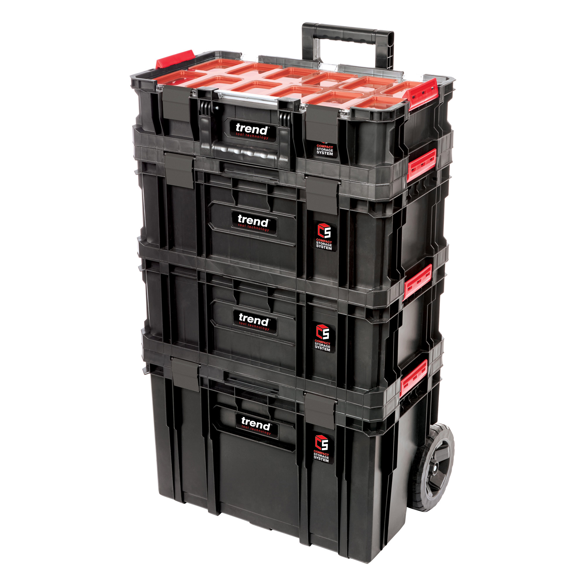 Trend Compact Verktøykasse sett 4dl m/hjul