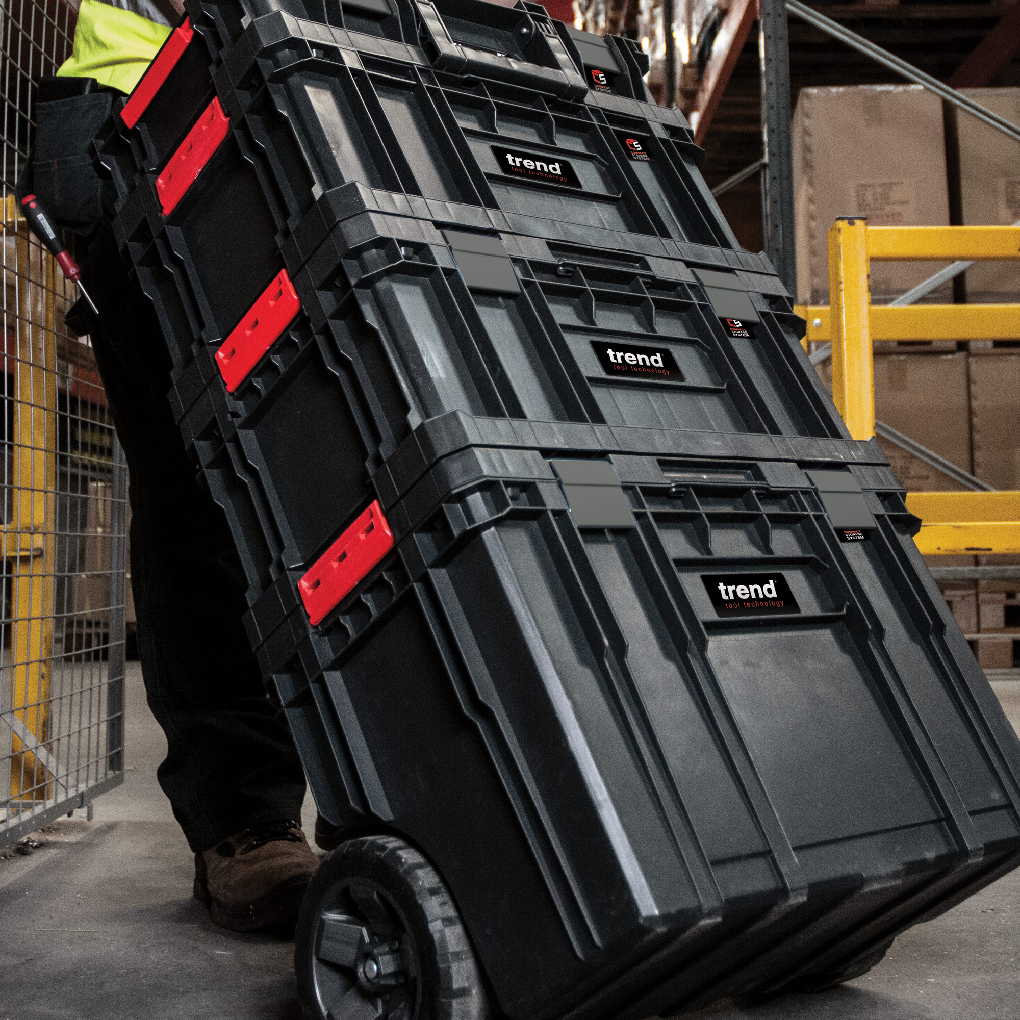 Trend Compact Verktøykasse sett 4dl m/hjul