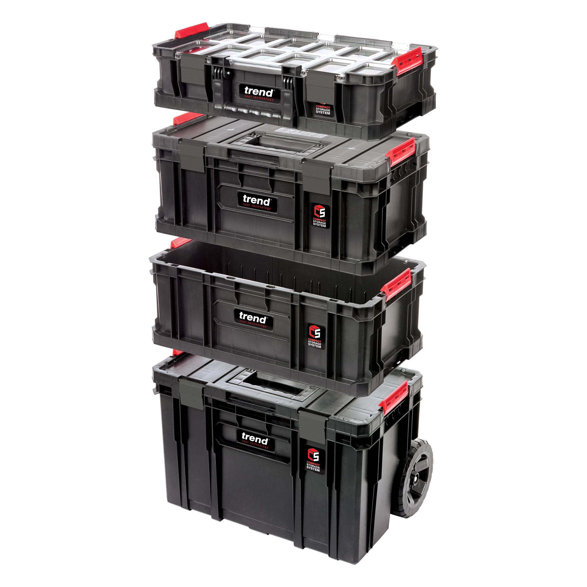 Trend Compact Verktøykasse sett 4dl m/hjul