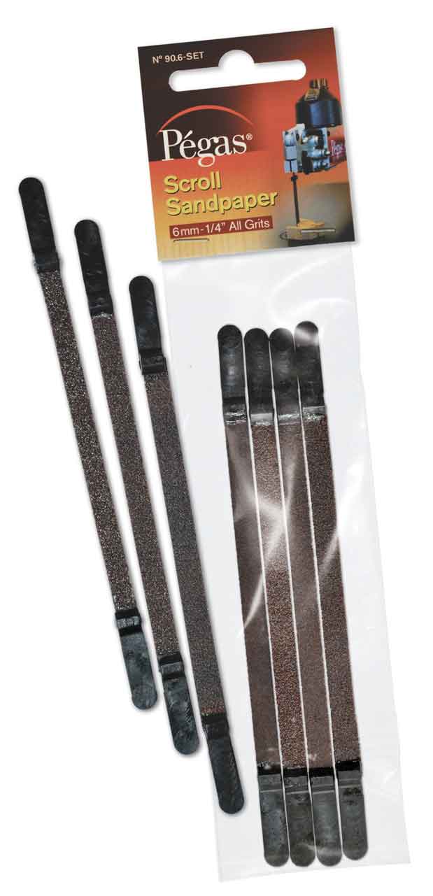 Pegas sandpapir 6mm sett 4stk