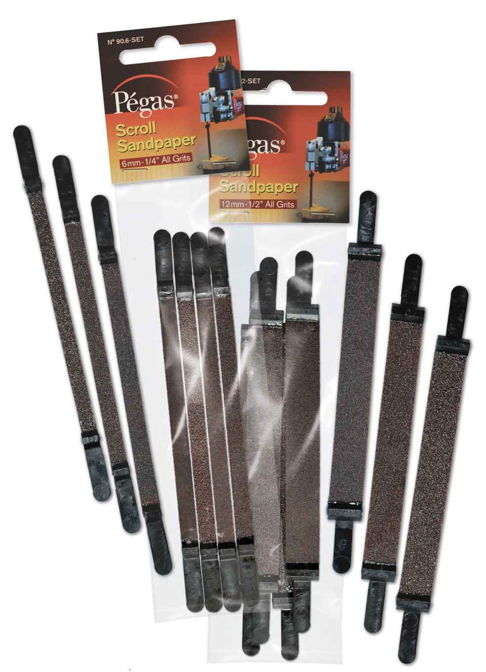 Pegas sandpapir 6mm sett 4stk