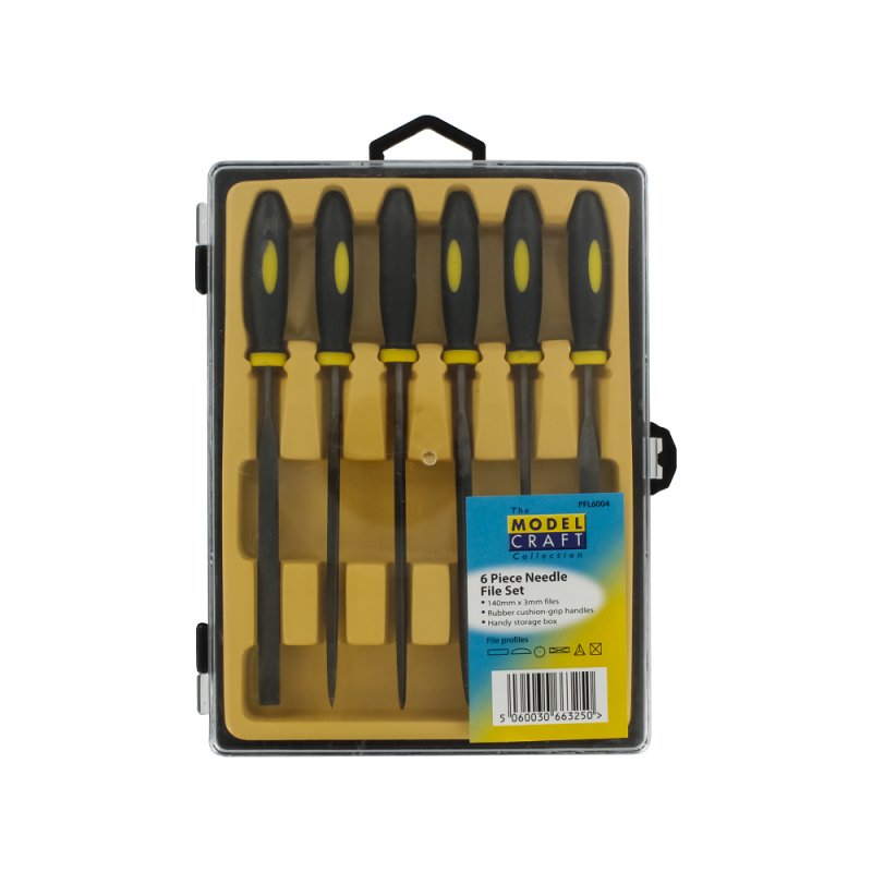 MC Nålefilsett 6stk med håndtak