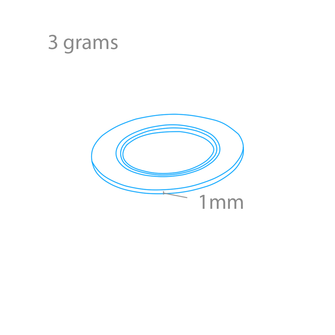 Mc maskeringstape 1mmx18m 2