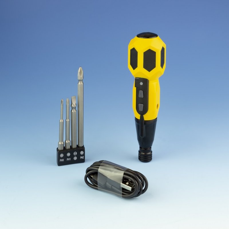 Rotacraft oppladbart skrujern 3,6v USB m/bits