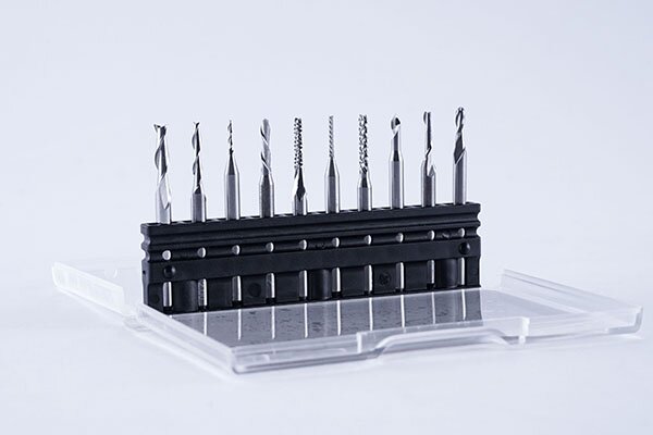 End mill starter set 10 stk for d/q/m series