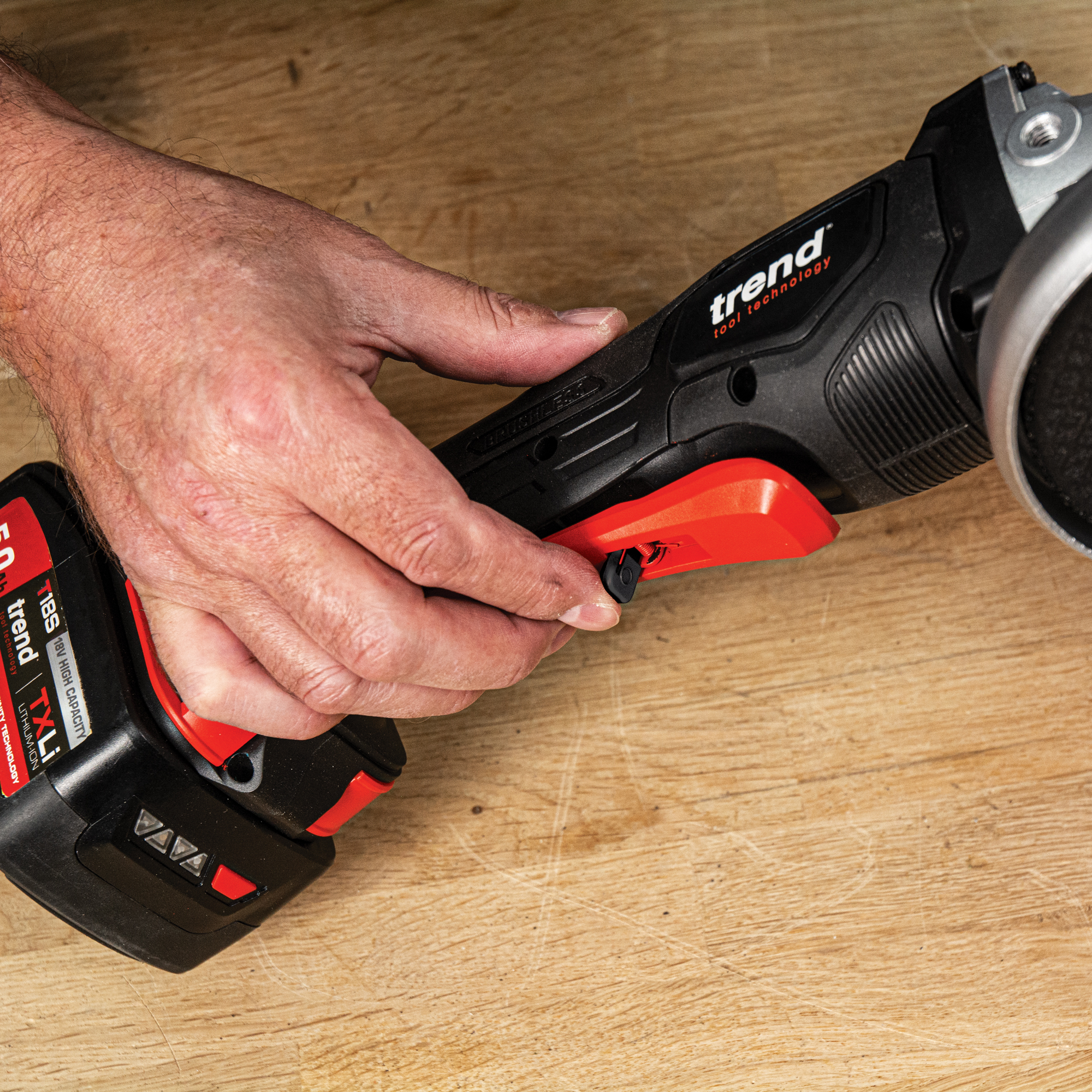 Trend 18V vinkelsliper 115mm kun maskin