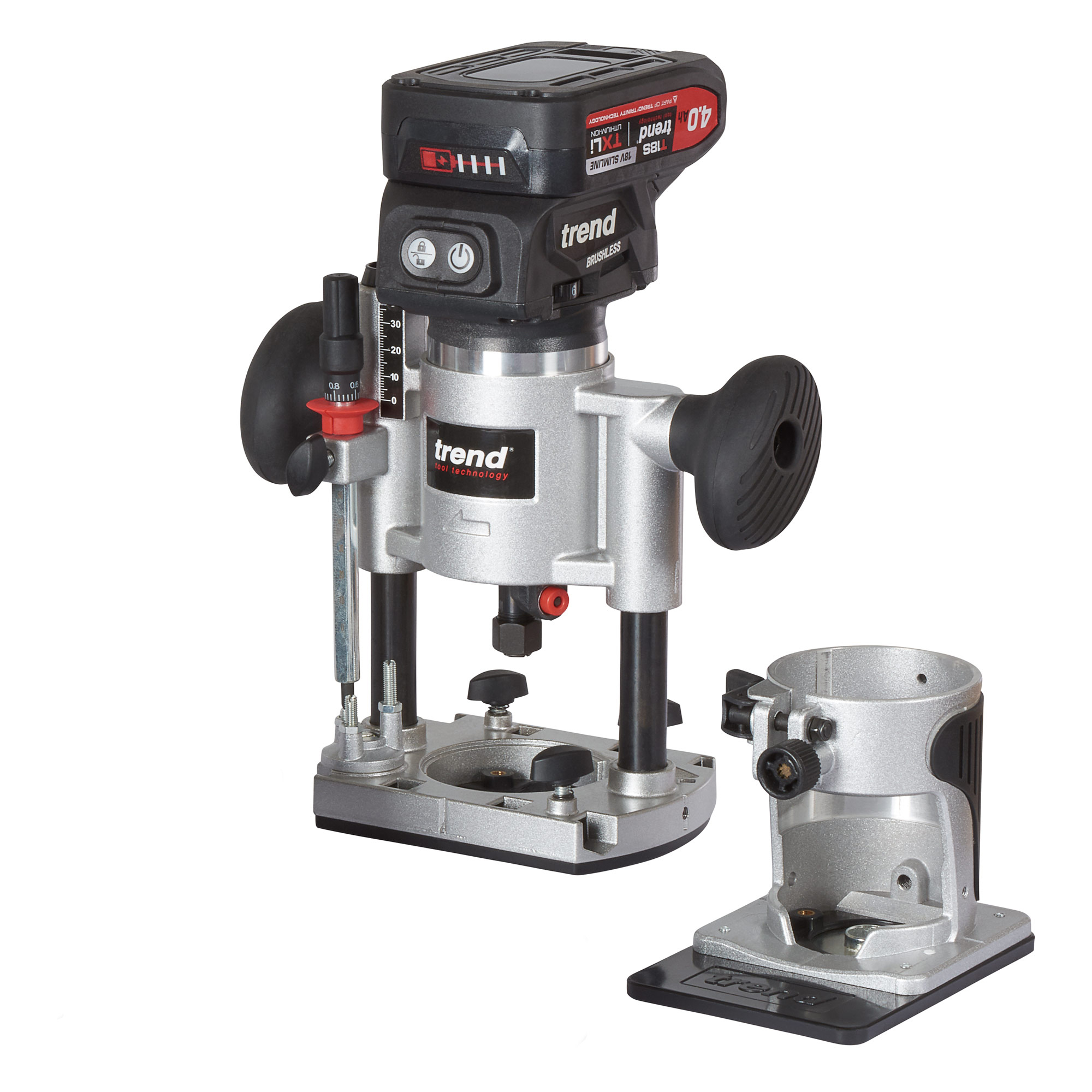 Trend 18V Overfres kun maskin uten lader/batteri