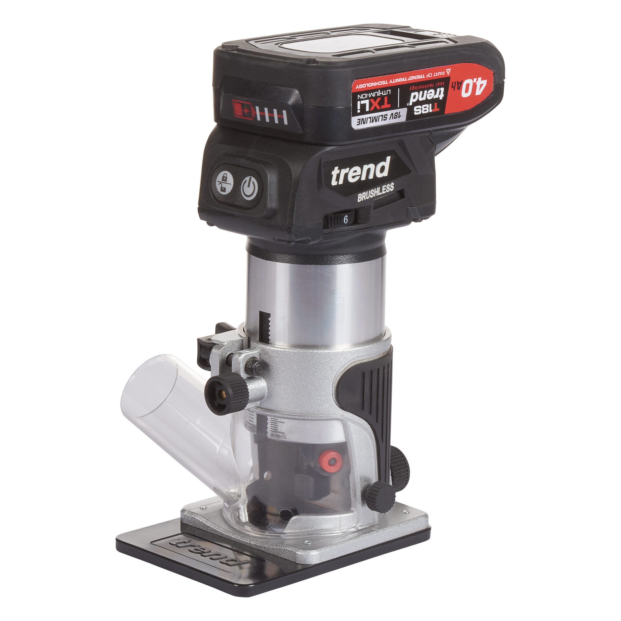 Trend 18V Overfres kun maskin uten lader/batteri
